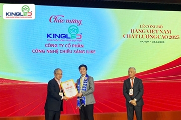 KINGLED VINH DỰ ĐÓN NHẬN GIẢI THƯỞNG HÀNG VIỆT NAM CHẤT LƯỢNG CAO 2025